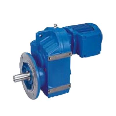 China Material of Construction Shops F Motor Gear Box Series-Parallel Shaft-Helical Fitted Helical Speed Reducers With Flange for sale