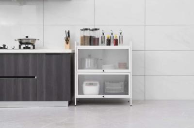 China Multilayer Metal Kitchen Steel Storage Rack Shelf 0.5-1.0mm Thickness for sale