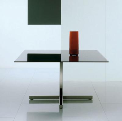 China CC-DT20# Convertible Glass Top Dining Table for sale