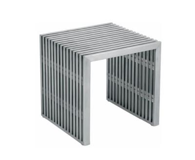 China Convertible MO-01B polished stainless steel side table for sale