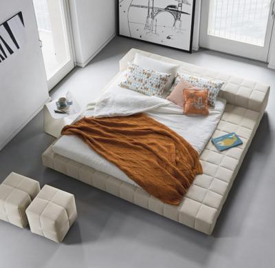 China Adjustable (other) adjusting bed by Giuseppe Vigano / fabric upholstered bed king or queen size for sale