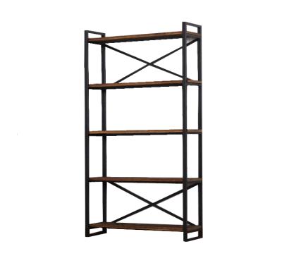 China American Iron Country Side Attic Design Shelving / Black Iron Wall Unit for sale