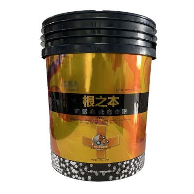 China Waterproof Personal Customized MetallicTexture In Mold Label Suitable For Pails for sale