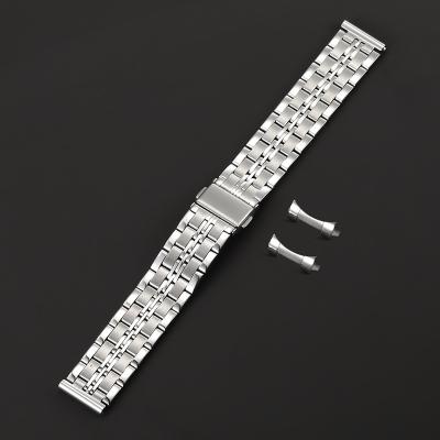 China RTS 316L Stainless Steel 18mm 20mm End Watch Band 22mm Curved Flat Strap Band Eco-Friendly Bracelet for sale