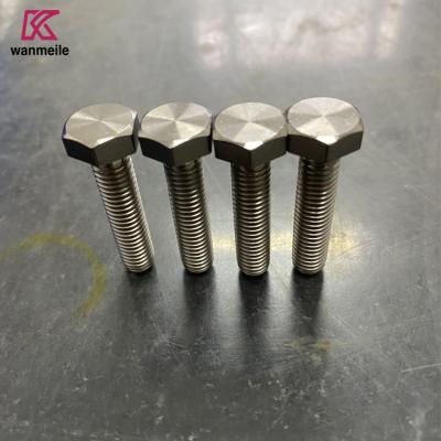 China Titanium GR2 GR5 Hex Head Bolts Hexagon Cap Screws DIN 933 M5 M6 M8 M36 for sale