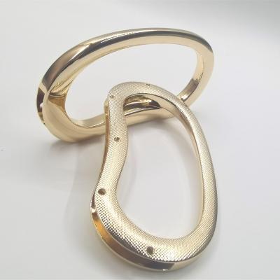China Eco-Friendly Handbag Accessories Free Bag Handle Best Selling Bag Handle Accessories Metal Hardware Bag Handle for sale