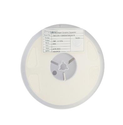 China MLCC Multilayer Ceramic Capacitors SMD SMT 2.2uF 50V 10% 0603 X7R for sale