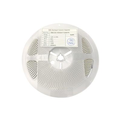 China SMD SMT Multilayer Ceramic Capacitors MLCC 0805 50V 10uF 10% X7R for sale