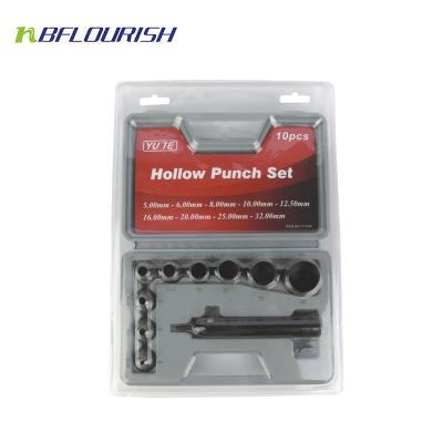 China 45#steel Yute 10 PCS 45#steel leather hole punch for sale