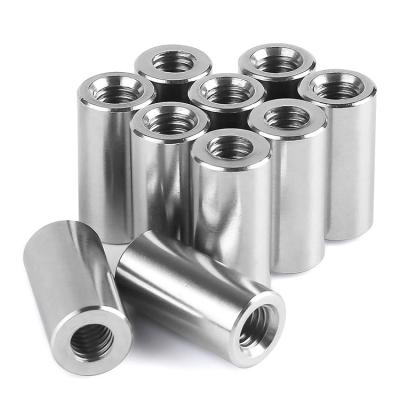 China M6 Long Stainless Steel Round Coupling Nuts Polished Finish Durable Material for sale