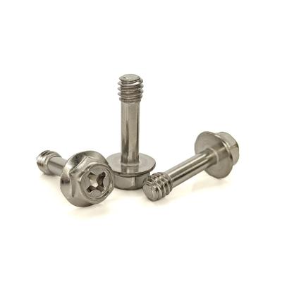 China ZINC Finish 316 Stainless Steel Hex Flange Head Captive Screw for Heavy-Duty Applications for sale