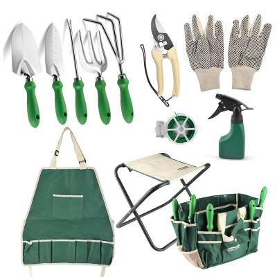 China Garden Tool Gardening Tool Kit Aluminum Hand Shovel Trowel Rake Gardening Tool Kit for sale