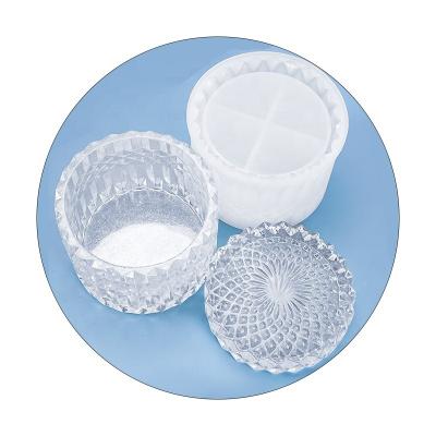 China Viable DIY Resin Storage Box Mold Silicone Resin Bottle Mold For Great Gift for sale