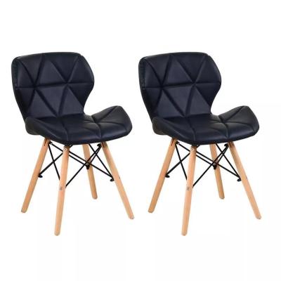 China 150Kgs Bearing Eiffel Dining Chair Leather Button Dining Chairs Rust Proof for sale