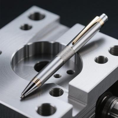 China Tactische Titanium Pocket Pen geanodiseerde corrosiebestendig en cadeau-klaar CNC-bewerking Titanium Pen Te koop