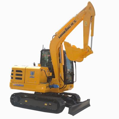China Garment Shops CDM6060 Lonking 6 Ton Hydraulic Excavator With 0.25 Cubic Meters Buckets for sale