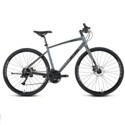 China Adult Alloy 700C Road Bike Aluminum Steel Frame High Rim Wheel Dual Disc Brake 24 Speed 45cm System Road Bicycle for sale