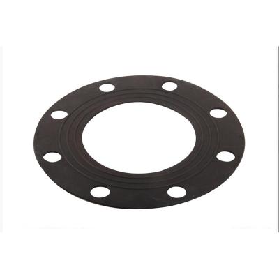 China Smooth Surface Rubber Flange Gasket With High Heat Resistance 300% Elongation for sale