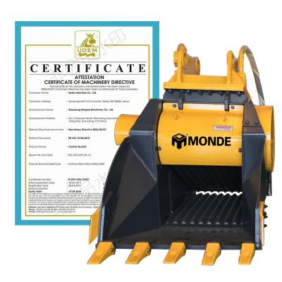 China Excavator WORLD Excavator Bucket Factory Manufacture 20T In Hot Sale Crusher Bucket for sale