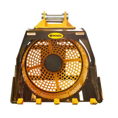 China Cultivates WORLD Mining Machinery Parts Excavator Rotary Screen Bucket for sale