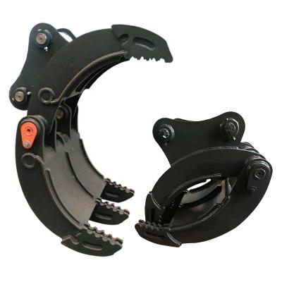 China Farms WORLD Light Wooden Clamp Log Grab Sugar Cane Grapple For Excavator for sale