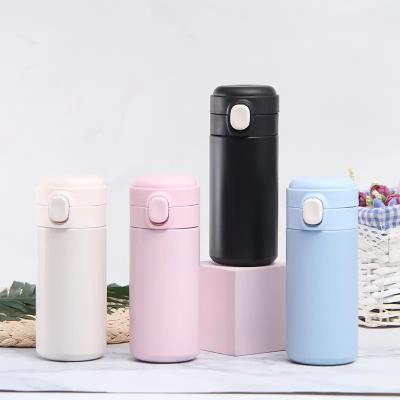 China Custom Logo Double Wall Stainless Steel PORTABLE Insulated Creative Bounce Cup Outdoor Sports Water Bottle For Team Gift for sale