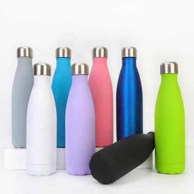 China Wholesale Custom Logo 500Ml/750Ml PORTABLE Custom Cola Sport Bpa Stainless Steel Vacuum Insulated Free Water Bottle for sale
