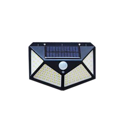 China Waterproof 100 LED Pathway PIR Motion Sensor Light Solar Wall Lights Waterproof 100 LED Pathway PIR Led Solar Powered Outdoor Security Garden Wall Motion Sensor Light for sale