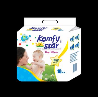 China Printed Material Disposable Baby Diapers In China Baby Diaper for sale