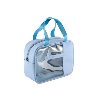 China Fashion Women Clear Make Up Organizer Pouches Tote Travel Toiletry Bags Transparent PVC Waterproof and Dustproof Cosmetic Makeup Bag for sale