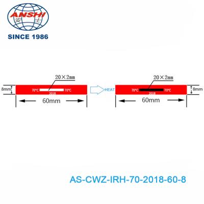 中国 逆向きではない 1 点 70 °C 158 °F 1 温度レベル 高温感受性のあるラベル 販売のため