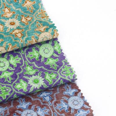 China LOW MOQ Pattern Organic Classic Geometry Drawing Printing Reversible Twill Fabric Cotton For Dressing Table Cover for sale