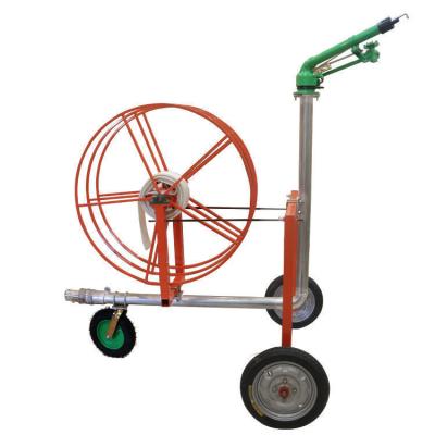China Movable Farmland Irrigation Truck Garden Hose Reels And Heavy Rain Gun Sprinkler for sale