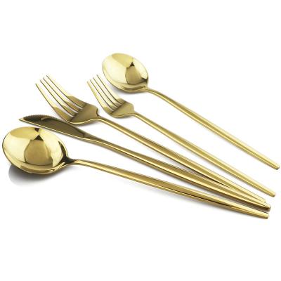 China Portable Luxury Royal Dinner Metal Wedding Tableware Party Silver Stocked Stainless Cutlery Set for sale