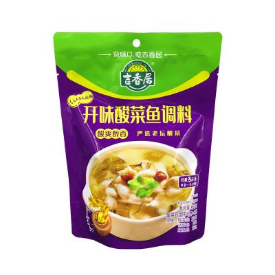 China Fresh 2022Factory Wholesale Jixiangju open flavor pickled cabbage fish seasoning 320G seasonings & condiments for sale