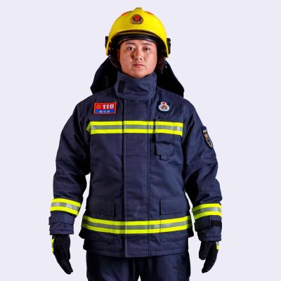 China Firefighter Fire Protection Factory direct professional fire fighters safety clothing aramid fabric fireman uniform suit for sale