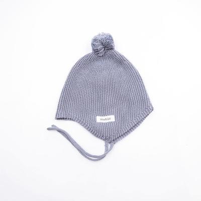 China JOINT Winter Protection Hand Knit Ear Cold Proof Blanket Single Stitch Warm Winter Hat for sale