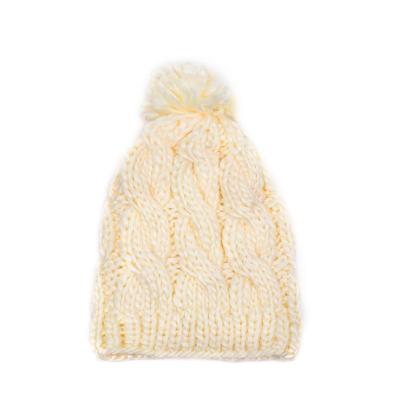 China JOINT Wholesale Custom Logo Women's Acrylic Beanie Band Warm Winter Knit Hats Handmade Beanie for sale