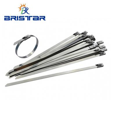 China BRISTAR Ball Lock Wire Ties Stainless Steel Cable Zip Cable Ties 250 Stainless steel zip ties for sale