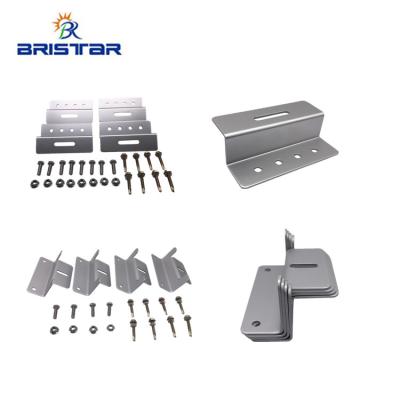 China RV BRISTAR PV portable RV solar panel Z brackets aluminum mounting kits flexible mounting kits for sale