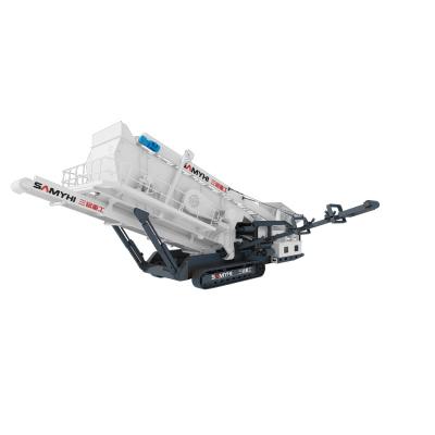 China Stabiler Steinbrucherbetrieb 150 T/H Mobiler Kieferbrucher für Steinbruch und Bergbau zu verkaufen