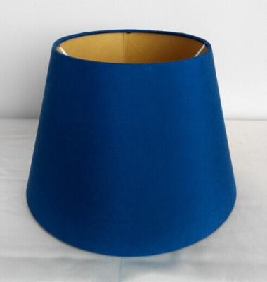 Cina La tonalità di lampada interna della libro con copertina rigida del PVC dell'oro blu H180MM ha rotolato il bordo in vendita
