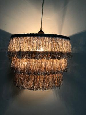 Chine Gland pliant d'or franger l'abat-jour 300*220MM Chandelie à vendre