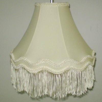 중국 Hard Back TC Fabric Victoria Lamp Shade Classical With Fringe 판매용