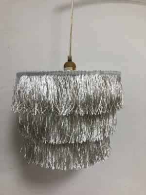 Chine Abat-jour blanc 2 ou 3 en forme de tambour rangée 220mm de frange de gland de la CE à vendre