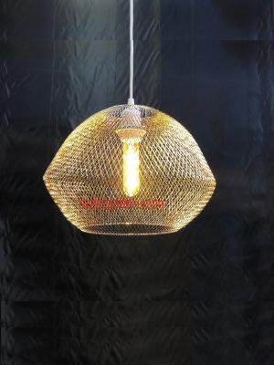 Chine La lumière décorative de cage de fil des abat-jour E26/E27 en métal de câblage cuivre ombragent D 12cm à vendre