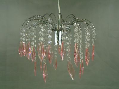 Chine Cardan acrylique rose romantique de manière des abat-jour D250*H180 3 à vendre