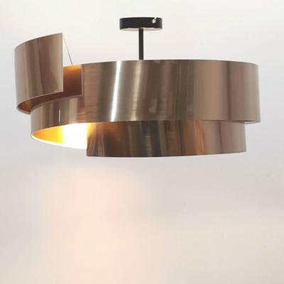 Cina Striscia 45*16.5cm del tamburo dell'argento del paralume di turbinio del PVC del tessuto di TC in vendita