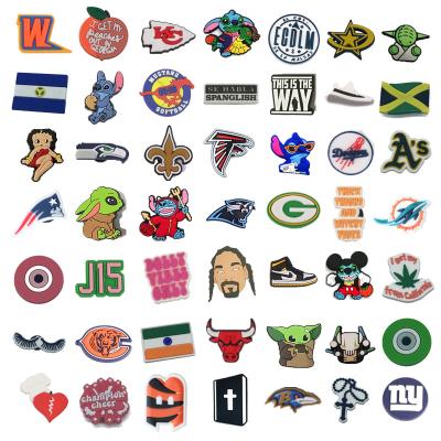 China Wholesale Custom Professional Manufacture China Custom Made Hoop Fang Charm Shoe Cartoon Decorations Shoes and Accessories as Gift for sale
