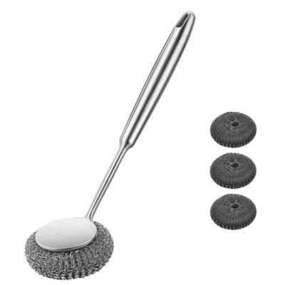China Household stainless steel dishwashing brush for sale